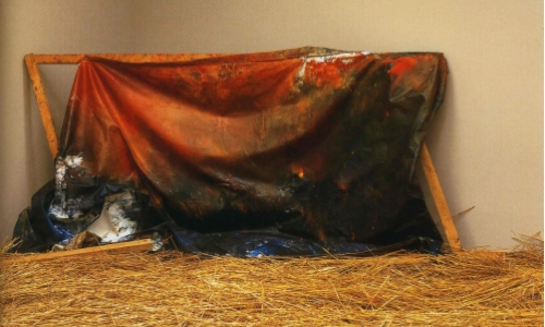 Unnamed #9 1997 143x330x110 cm oil, canvas, wood 
